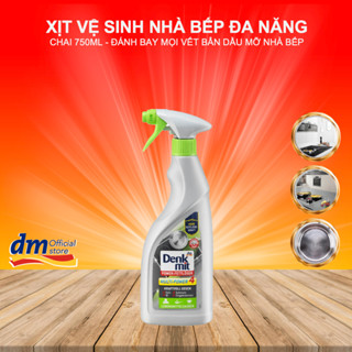 Chai xịt tẩy vệ sinh dầu mỡ nhà bếp máy hút mùi bề mặt thiết bị bếp Denkmit nhập khẩu Đức chai 750ml