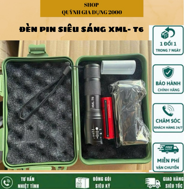 ĐÈN PIN SIÊU SÁNG XML- T6