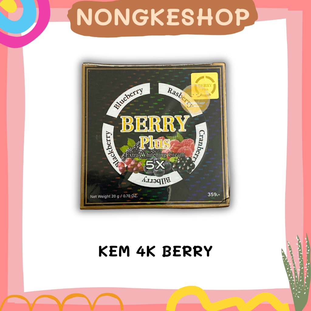 (Loại 1) Kem 4K Berry Plus 5X 20gr Thái Lan