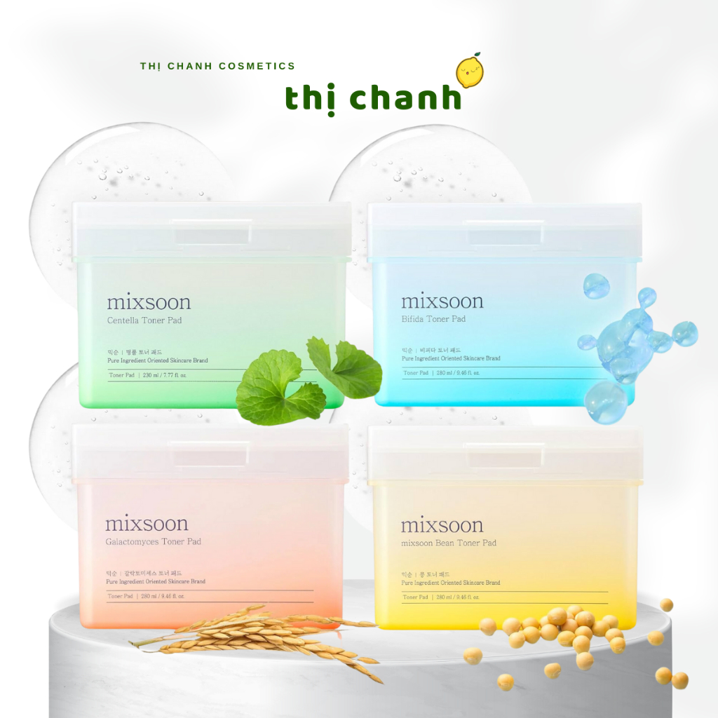 Toner Pad MIXSOON Bean/ Centella/ Bifida/ Galactomyces Toner Pad