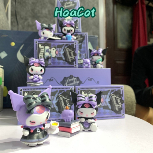 [Full Box] Set 6 hộp quà bí mật kuromi Kuromi ngoại truyện Mô hình trang trí Quà tặng Đồ chơi cho bé