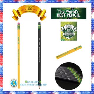 Bút Chì Gỗ HB2 Dixon Ticonderoga An toàn, Chất lượng Màu Vàng Truyền Thống, Đen Cá Tính, Lựa Chọn Hoàn Hảo Cho Viết, Vẽ