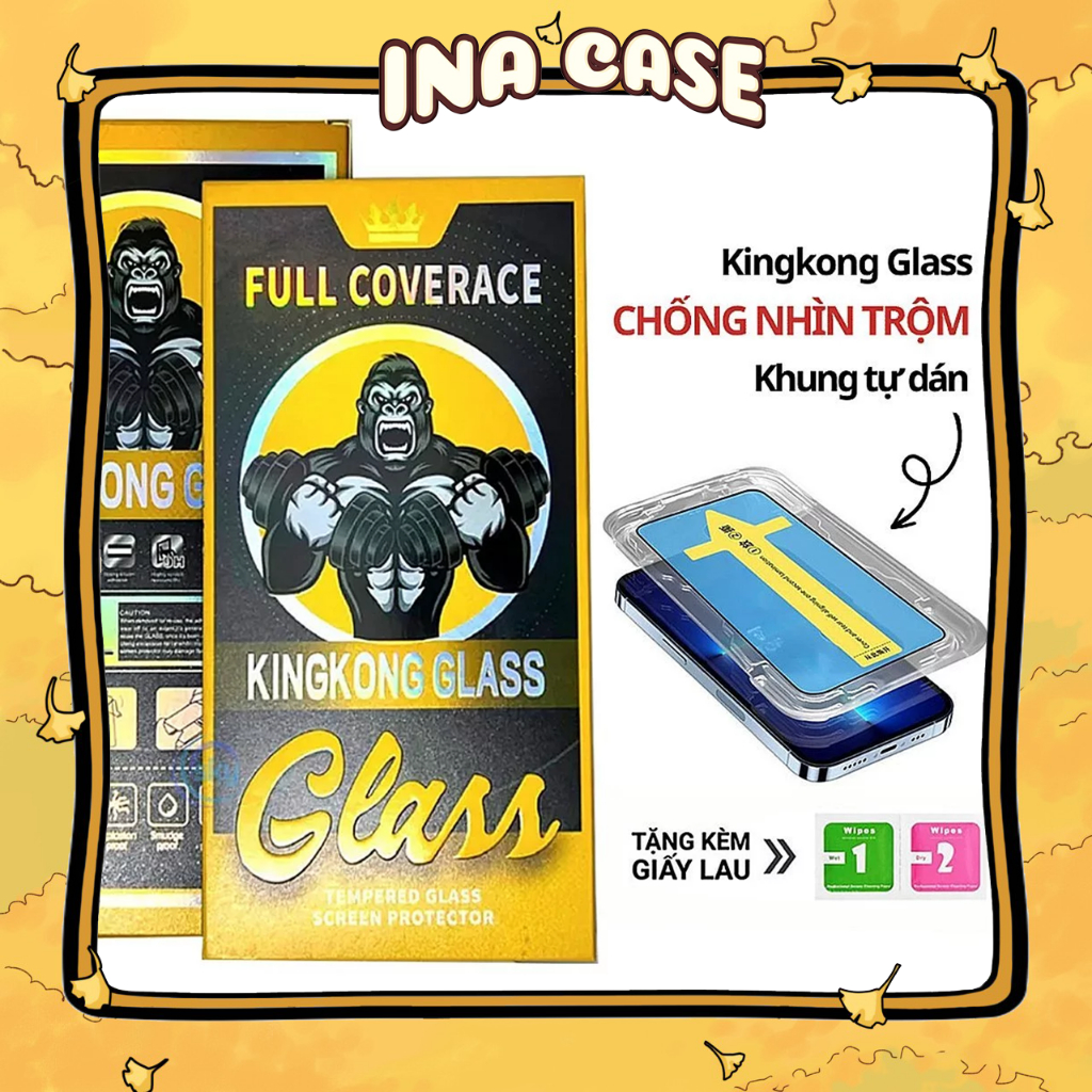 Kính cường lực iPhone tự dán chống nhìn trộm