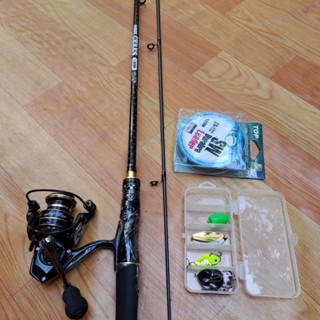 Bộ Cần Câu Lure Ceres Kèm Máy AC 3000  và Hộp Mồi