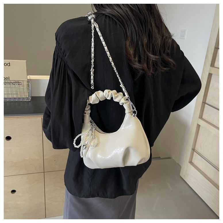 Túi xách nữ đeo chéo túi cầm tay quai nhúm tặng kèm móc gấu size 19 vừa điện thoại - HT132