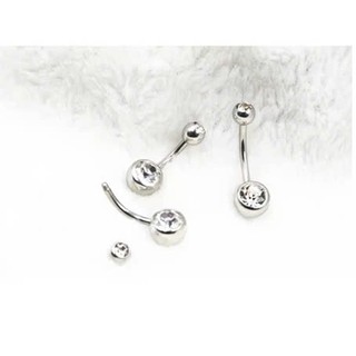Khuyên Rốn Basic 2 Đầu Đá Không Gỉ (1 chiếc)