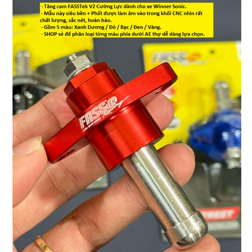 Tăng cam FASSTek V2 CNC dành cho xe Winner Sonic