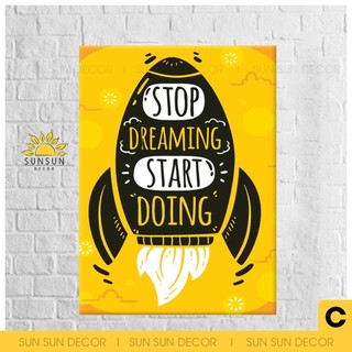 Tranh cổ động treo văn phòng, tranh động lực treo phòng làm việc slogan nhiều mẫu I DL10