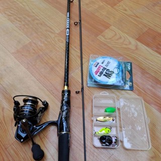 combo bộ cần câu lure máy đứng ceres kèm máy ac và hộp mồi