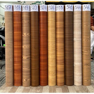 Giấy decal dán tường giả vân gỗ dán bàn tủ chống nước khổ 1.2mx0.5m  sẵn keo, đề can giả vân gỗ