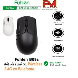 [ CHÍNH HÃNG] Chuột Không Dây Fuhlen B09s Dual Modes( 2.4G VÀ Bluetooth) Silent Switch Giảm Ồn DPI 4000 - Bảo Hành 2 Năm