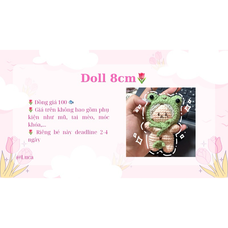 Doll 8cm theo yêu cầu (hàng thủ công)