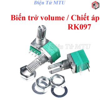 Biến Trở - Chiết áp Đôi - Đơn có công tắc Volume 5, 6 chân RK097NS RV097NS5K 1K 5K 10K 20K 50K 100K 500K