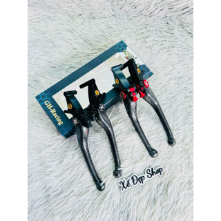 tay thắng carbon Ghracing gắn Shvn sh300 sh350 Vario Vario160 Ab160 Wave Future ex2010 - lắp đặt dễ dàng
