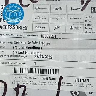 Đèn pha Led Vespa sprint ( chính hãng )