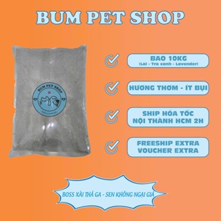  Cát mèo 10Kg hương Lài  Lavender  Trà xanh 