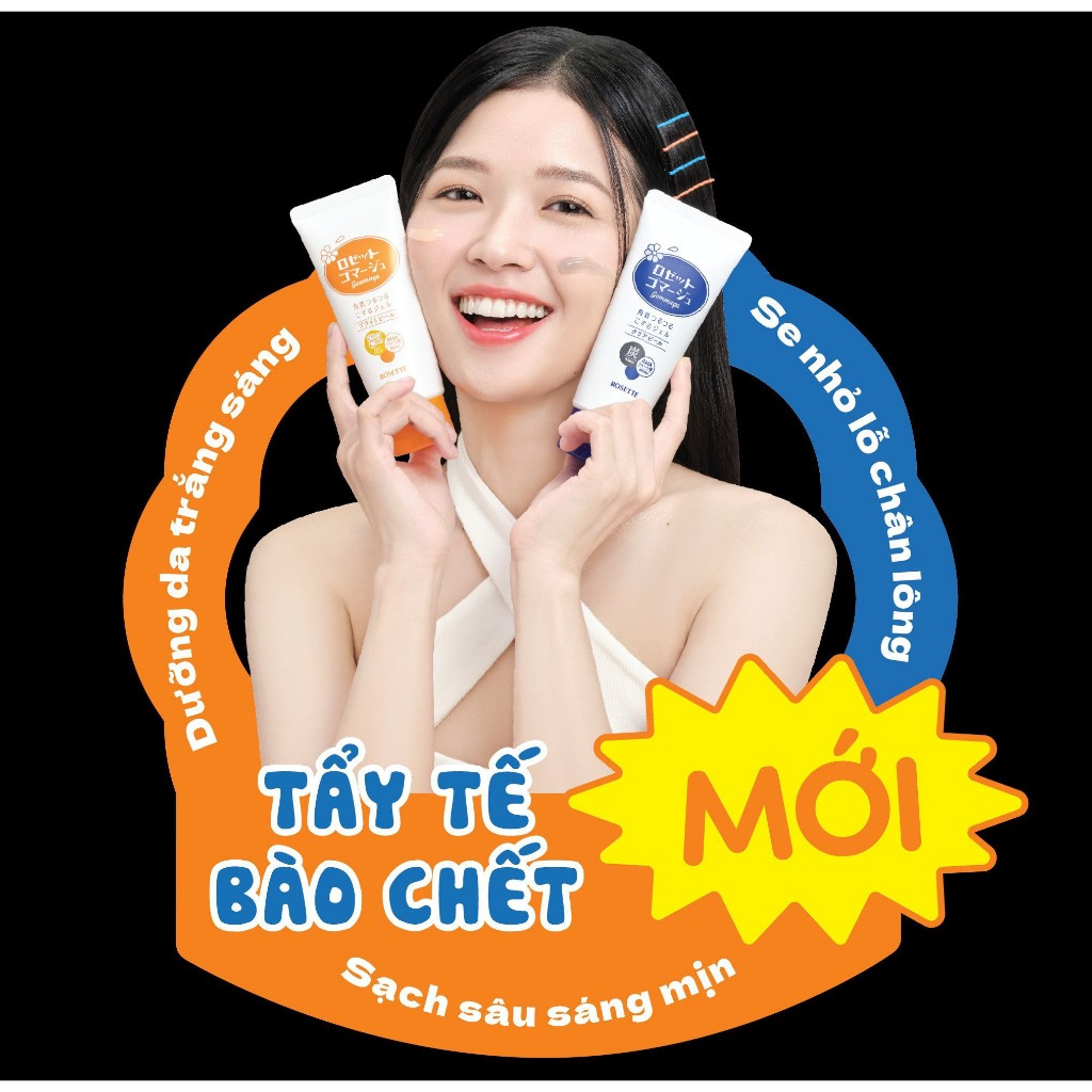 Gel tẩy tế bào da chết Rosette Peeling Gel loại bỏ bã nhờn cho da căng mịn Nhật Bản 120g BẢN MỚI
