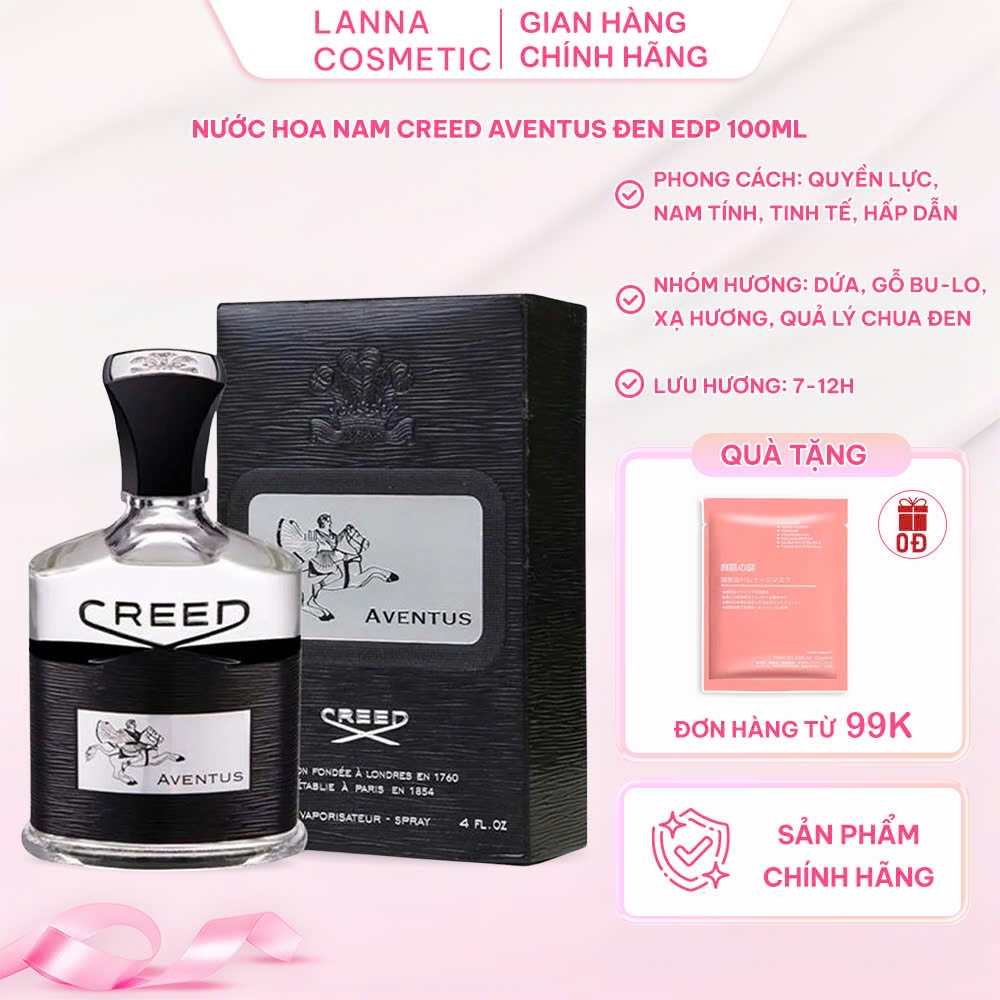 Nước hoa Nam Creed Aventus For Men 100ml, Nước hoa nam tính mạnh mẽ FULL BOX HÃNG