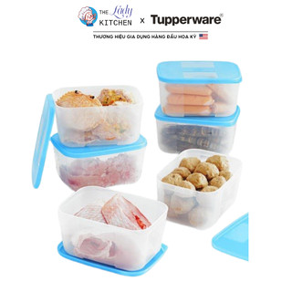  Hộp Trữ Đông 650ml Tupperware Hộp cấp đông Tup Freezermate Set 6 Hộp Nhựa Nguyên Sinh An Toàn Bảo Quản Thực Phẩm 