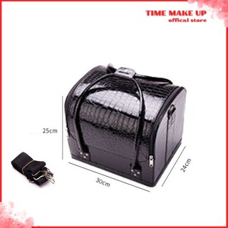 Cốp da cốp đựng đồ makep nail phun xăm. Cốp da đa năng xách tay MS 000142 [ TIME MAKE UP ]