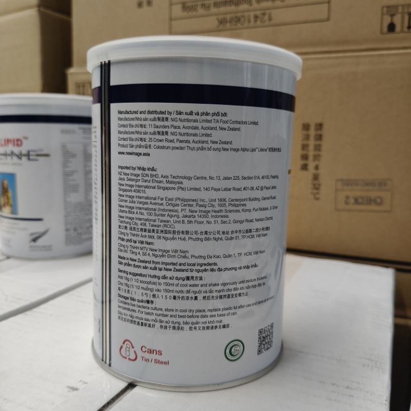 [ Có hóa đơn ] Sữa non Alpha Lipid nhập khẩu New Zealand 450g/lon.