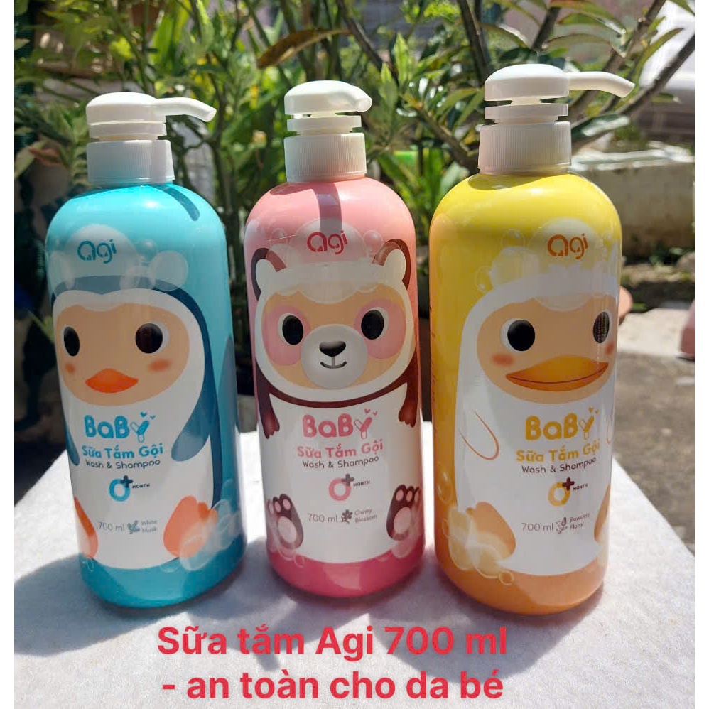 [ GIÁ TỐT - CHÍNH HÃNG -  ] Sữa Tắm Gội Agi Chai 200ml và 700 ml Sữa Tắm toàn thân Cho Bé Sơ Sinh Và