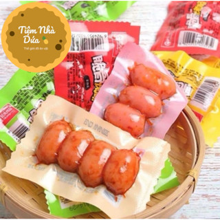 (bán sỉ) Bịch 50 vỉ Xúc Xích Sườn Sụn Mon mắt 4 viên 22gr Dai giòn Siêu Ngon