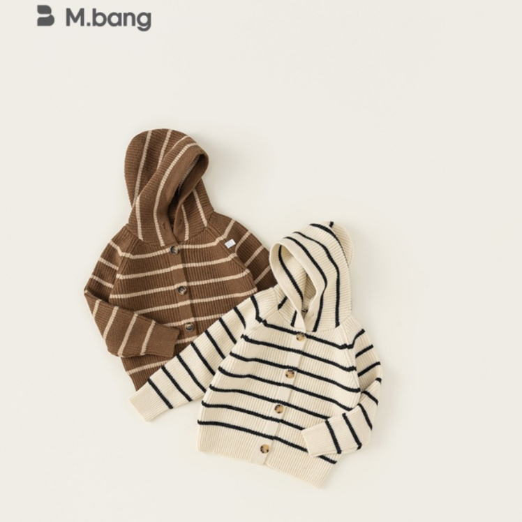 Áo khoác len bé trai Mbang chất siêu dày ấm, Áo khoác len bé trai Mbang kẻ xong chất dày ấm