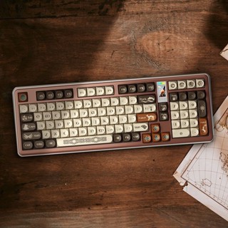 Bàn phím cơ FullSize Ajazz AC100 nhôm CNC 3 mode tích hợp màn hình siêu đỉnh