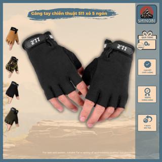 Găng tay 511 chất liệu dày dặn chống nắng, chống tia UV, thiết kế hở ngón tiện lợi khi đi lái xe, đi phượt SHINOBI