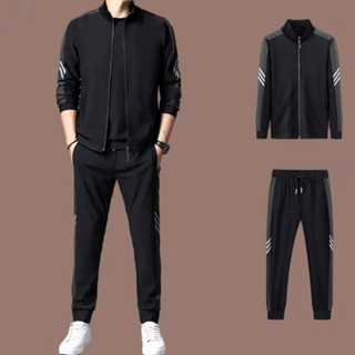  Đồ bộ nam mùa đông dài tay chất vải Poly cao cấp dày dặn phối viền lên dáng đẹp 