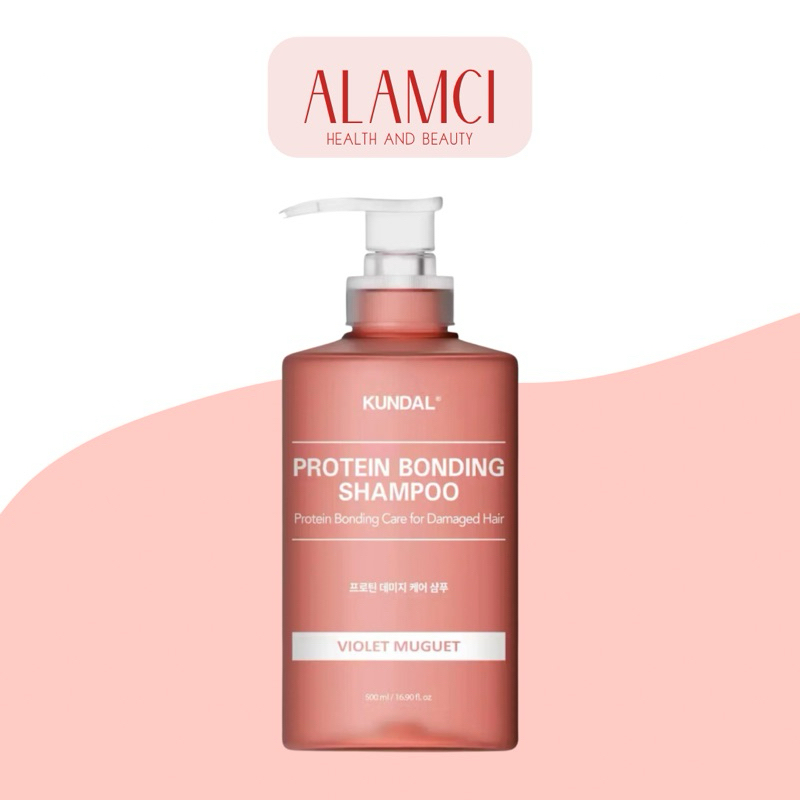 Dầu Gội Chăm Sóc Tóc Hư Tổn Kundal Protein Bonding Shampoo - Hương Violet Muguet 500ml