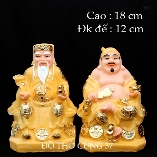 [ Cao 18 cm ] TƯỢNG THẦN TÀI THỔ ĐỊA [COMPOSITE + BỘT ĐÁ  ]