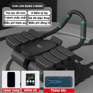 Thanh lý giá gốc hàng mới 95% chưa dùng để lâu trong kho Con lăn tập bụng 4 bánh