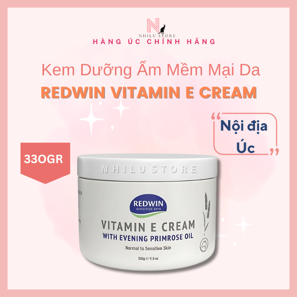 (New) Kem Dưỡng Da Redwin Vitamin E 330g