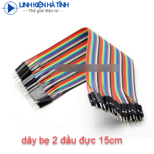 3 DÂY BUS DÂY CẮM TEST BOARD 15CM ĐỰC - ĐỰC  (40 SỢI)