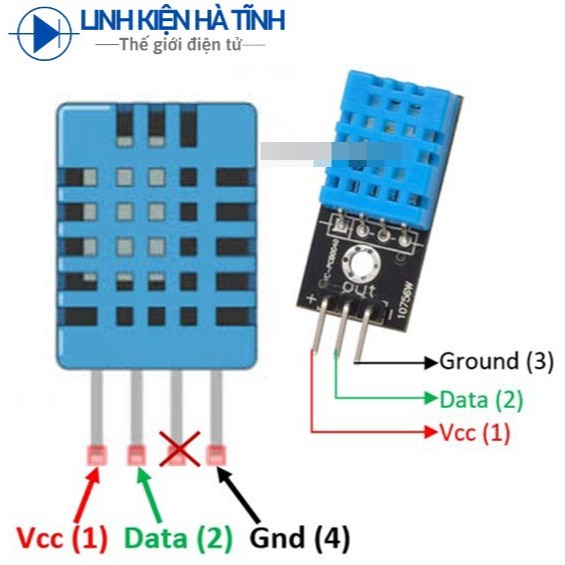 2 cái Cảm biến nhiệt độ và độ ẩm DHT11 - CG16