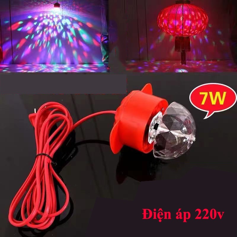 Đèn led  7 màu đèn lồng trang trí tết treo tết lồng đèn cầu điện