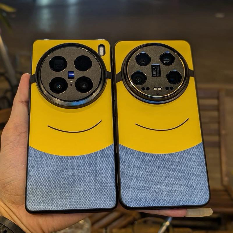 Ốp lưng da full viền TPU minions Xiaomi Mi 15 Ultra / 14 Ultra / 13 Ultra / 12S Ultra