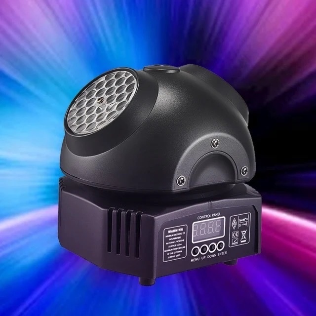 Đèn Moving Nấm Led + Laser  mini ( 2 In  1 ) , Đèn Xoay 7 màu [ Gtp ]