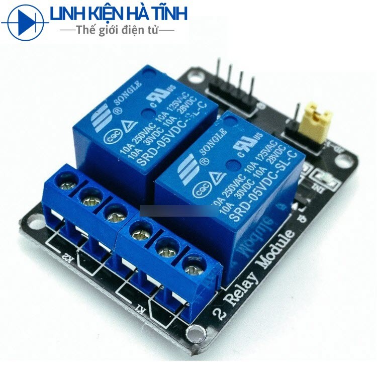 2 cái MẠCH RELAY 2 KÊNH 5V - CE14