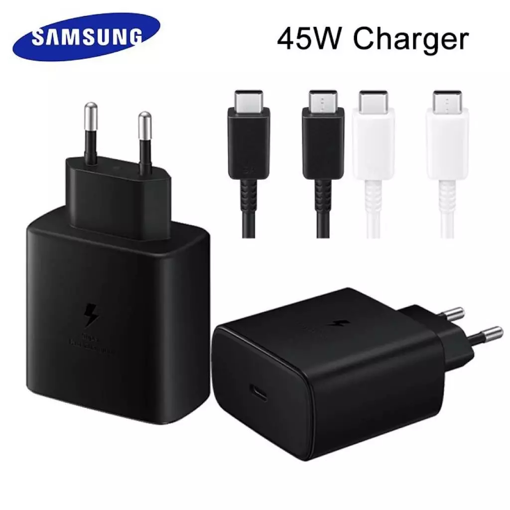 Sạc nhanh Samsung 45w gồm củ sạc samsung và cáp sạc nhanh Type C -C