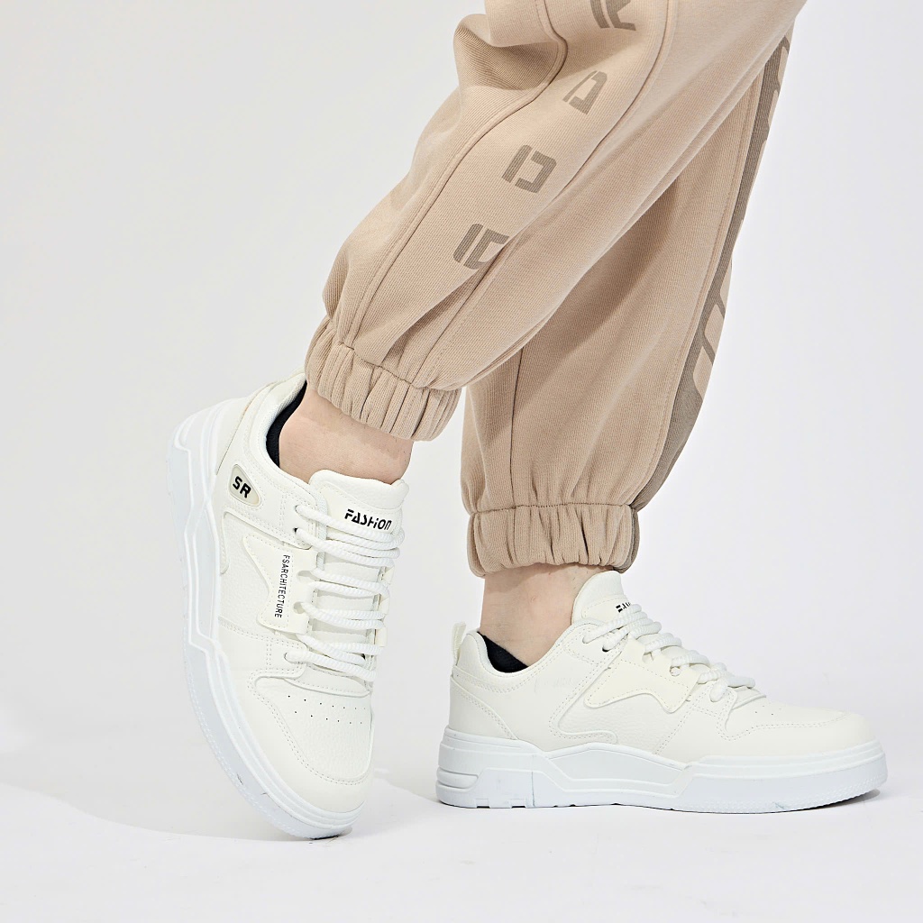 5709 - Giày Sneaker Nam Cổ Thấp Thắt Dây Năng Động Thời Trang