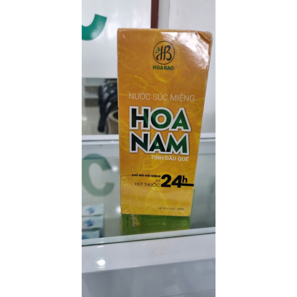[CHÍNH HÃNG] Nước súc miệng Hoa Nam tinh dầu quế chai 180ml