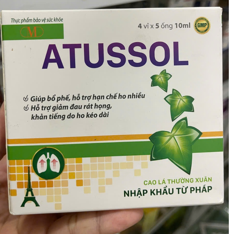 siro ho bổ phế ATUSSOL hộp 4 vỉ x 5 ống ĐẠT CHUẨN GPP