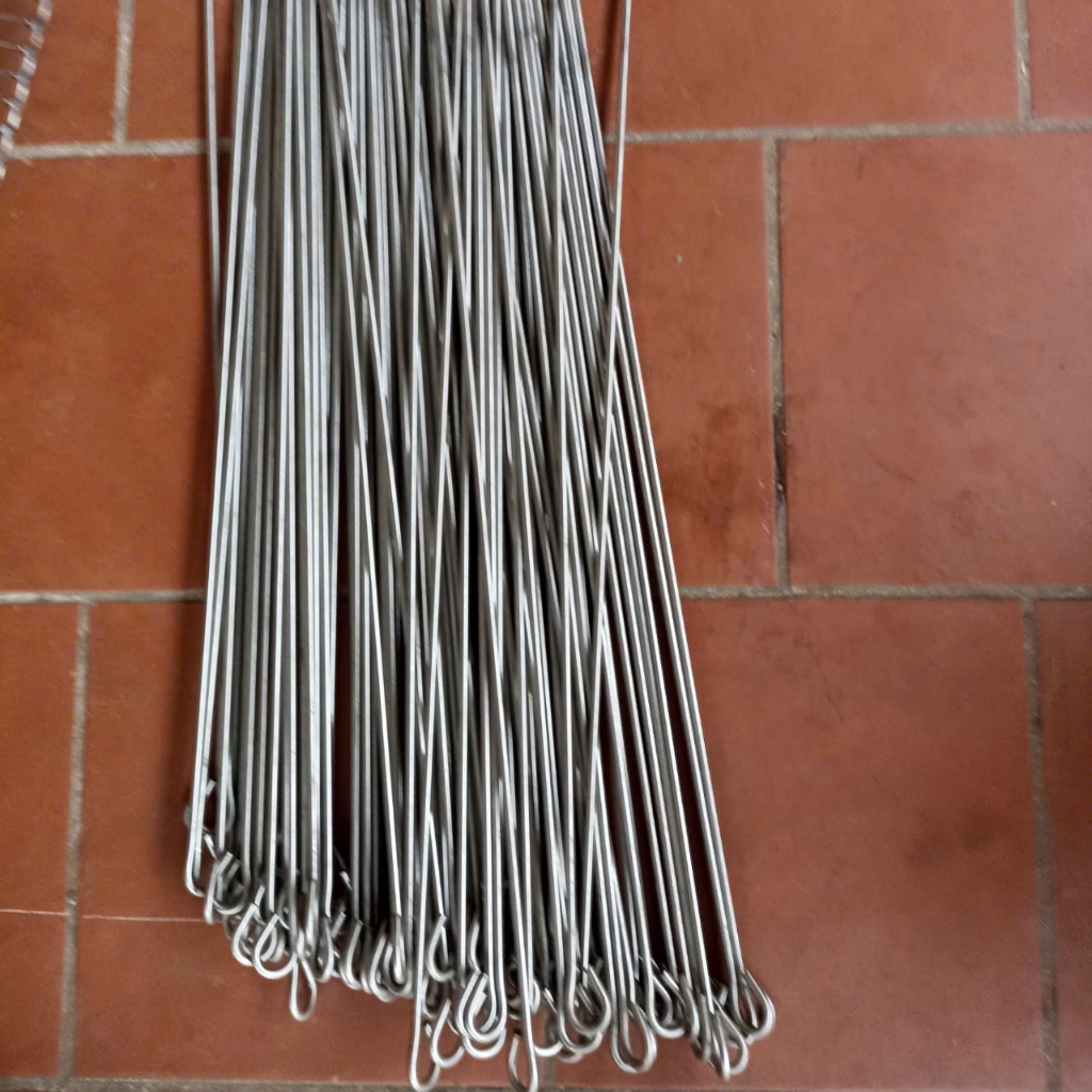 Xiên nướng inox phi 5 dài 70 cm, Xiên inox nướng thịt