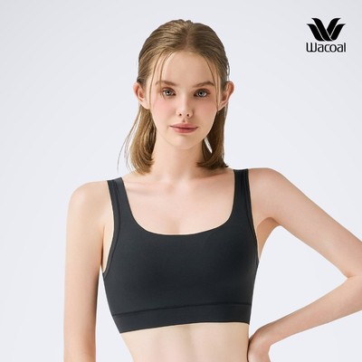 Áo lót nữ Wacoal không gọng nâng ngực đệm mút có thể tháo rời, Áo bra 2 dây bản to - I22SFB220