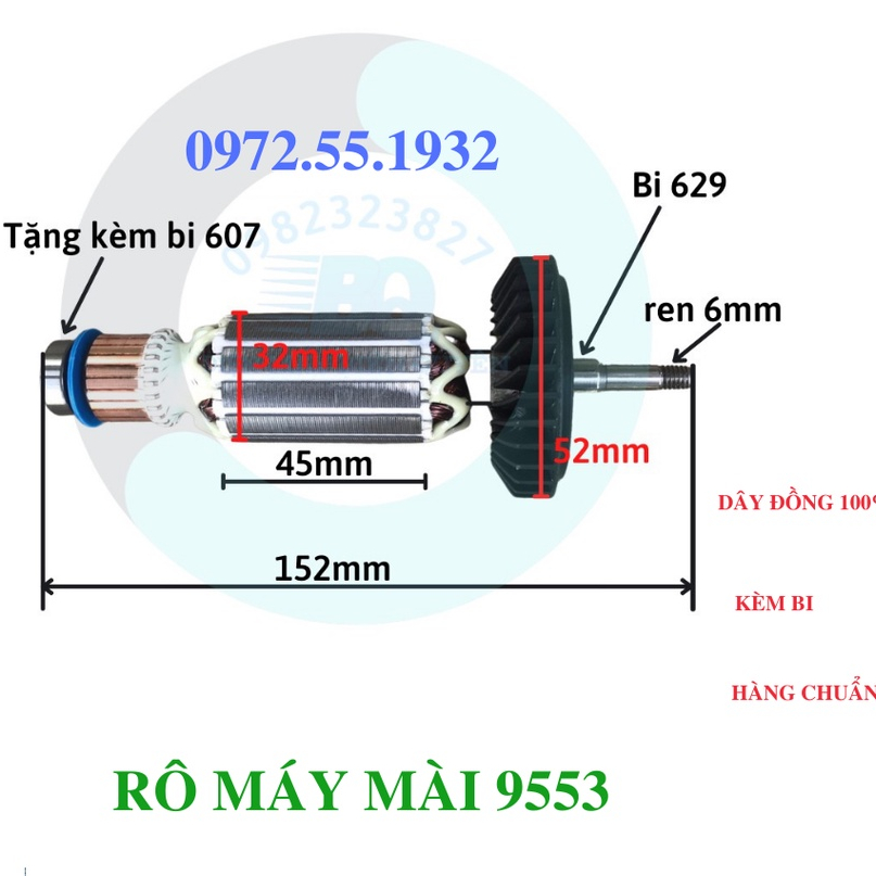 Roto máy mài 9556 tasukaa