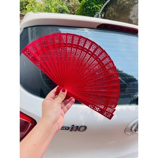 (ĐS)Quạt gỗ xếp (đỏ, vàng, xanh, gỗ), sét quạt giấy đầu lân, quạt hoa, CMNM....  trang trí tháp oản, Decor....
