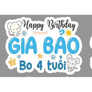 Bảng Tên Sinh Nhật Cho Bé trai , bé gái